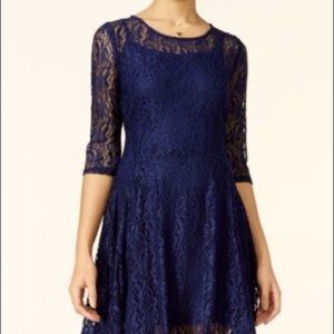 FISHBOWL
Juniors' Lace Illusion A-Line Dress
